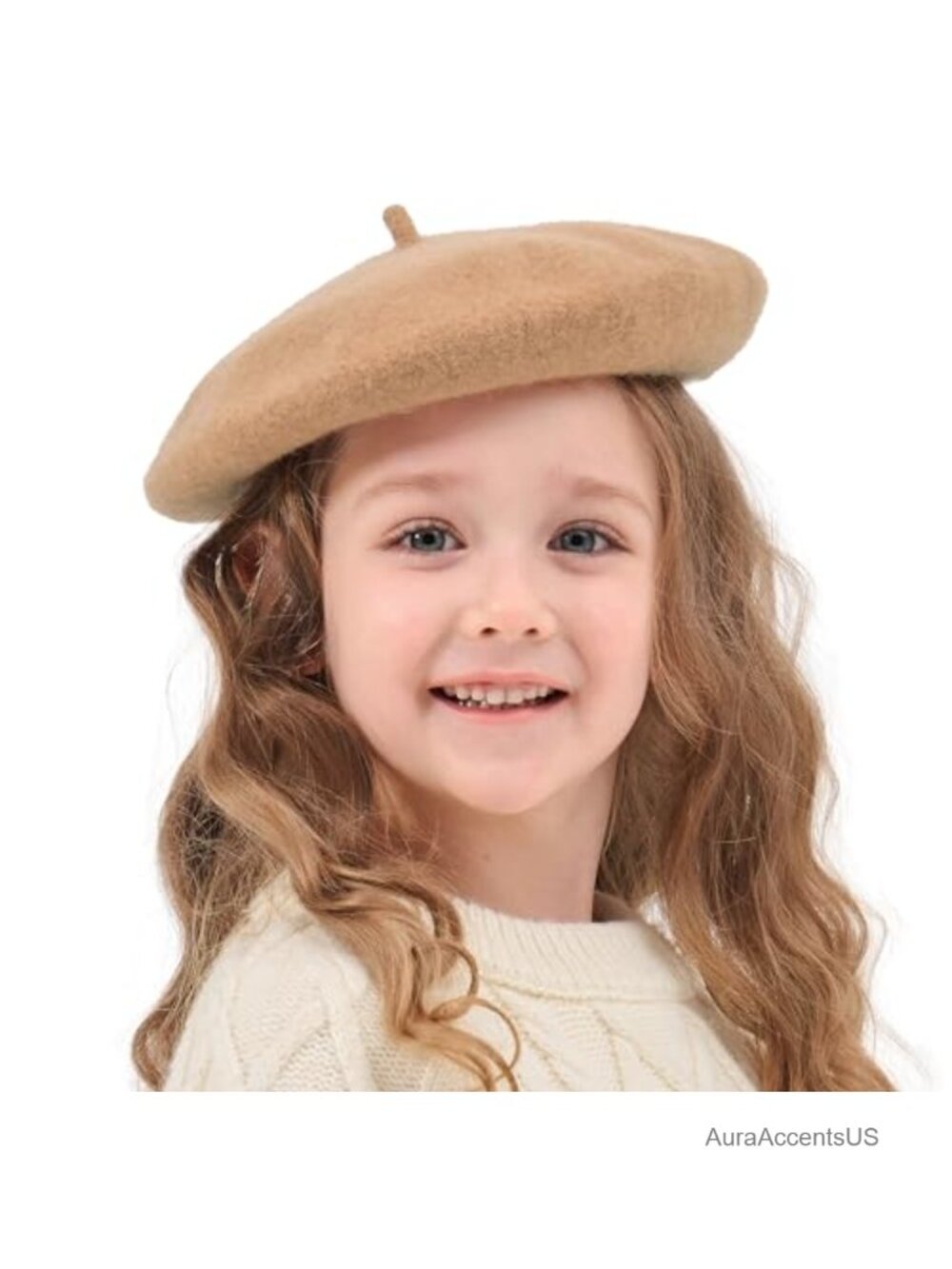 Kids Wool Beret Hat Girl Classic French Artist Cap Soft Warm